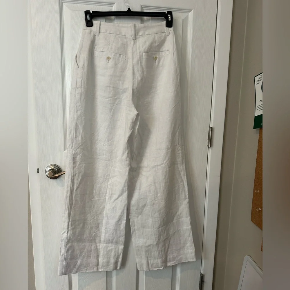 Madewell Harlow wide leg linen pants, size 2 EUC - Picture 3 of 7